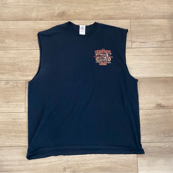 Hollister Freedom Rally 4th Of July 2015 Motorcycle Biker Tank Shirt 2X - Picture 2 of 5